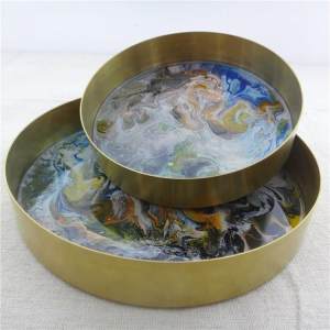 南威石材-金属复合树脂干果碟