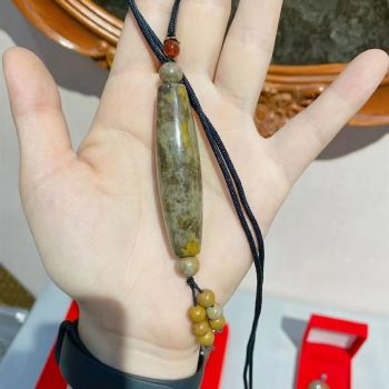 泰山石天珠挂链