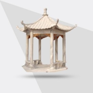 龙盛石材雕艺-亭子