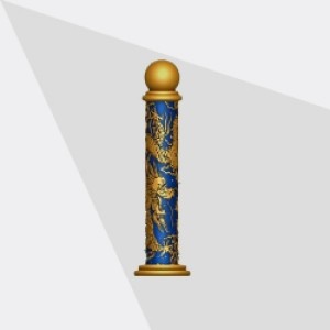 福建豪进雕刻-龙柱