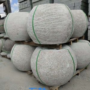 五莲县岳宁石材有限公司-石球 挡车石柱  车止石 路障石
