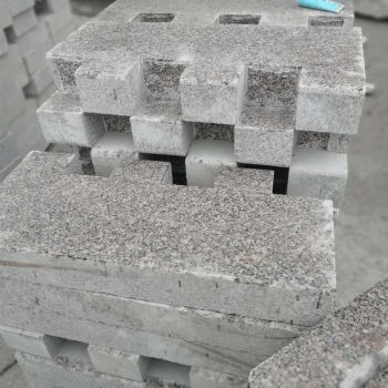 五莲灰分芝麻灰路沿石 弯道石 泄水石