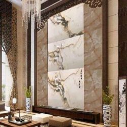玉中龙山水画