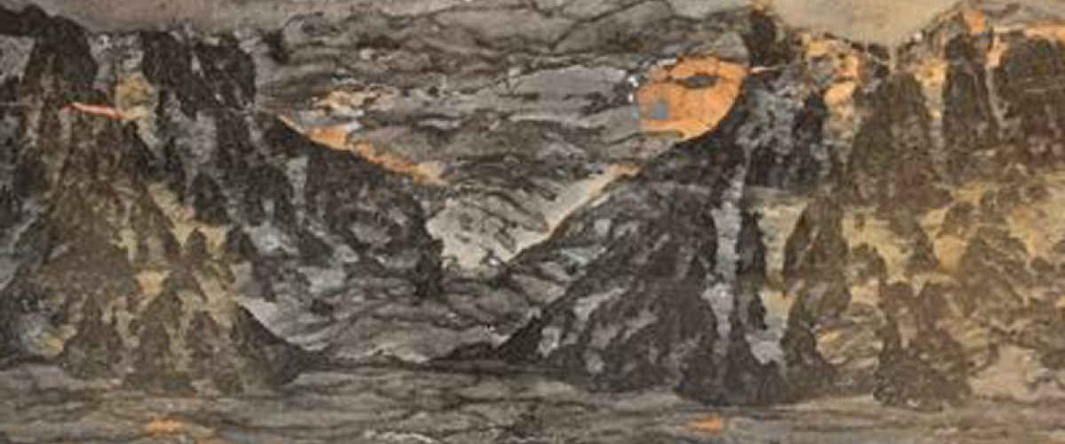 安第斯山水山水画